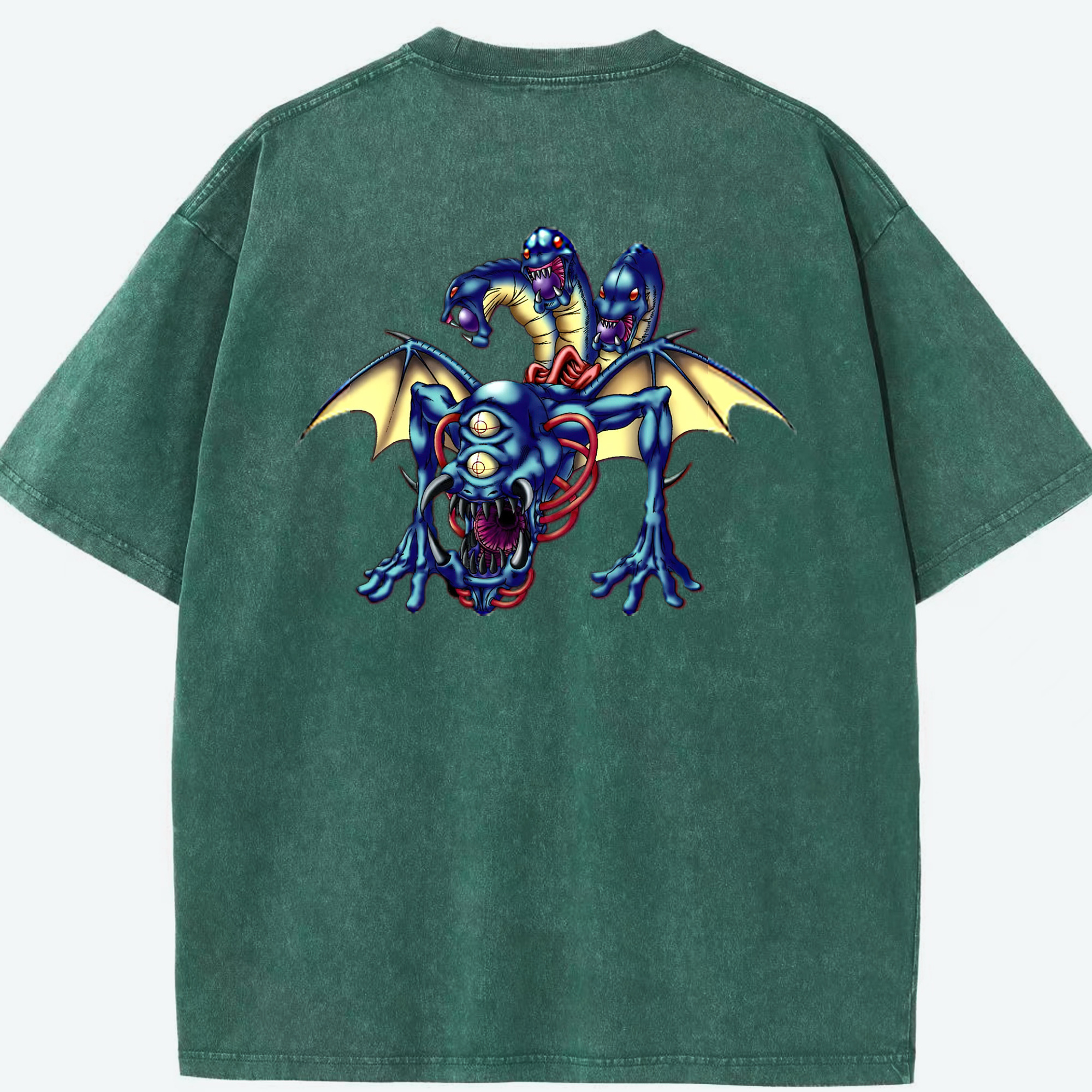 （画像用） 遊☆戯☆王 Yu-Gi-Oh! 綿100% ヴィンテージ風 半袖Tシャツ（背面プリント）